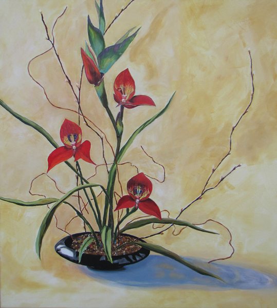 Crimson Orchids